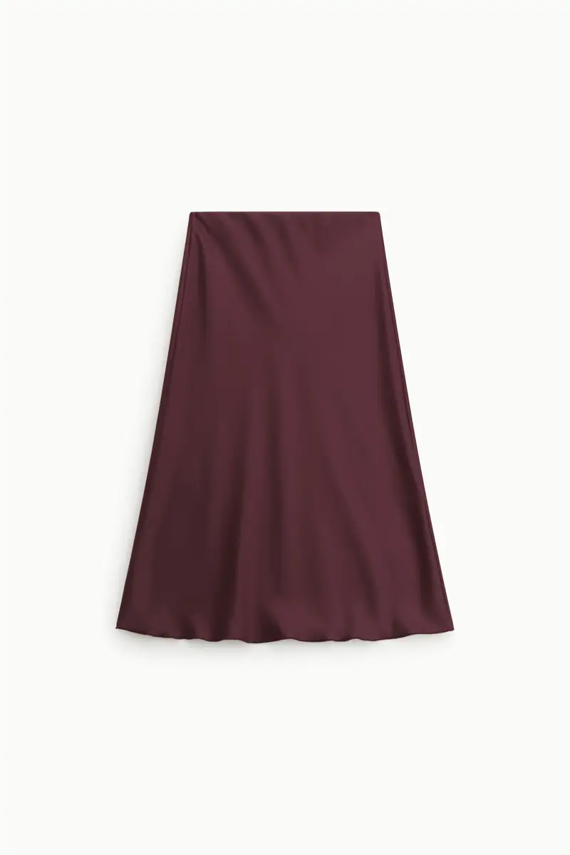 Dixie Gonna midi svasata tinta unita vita media