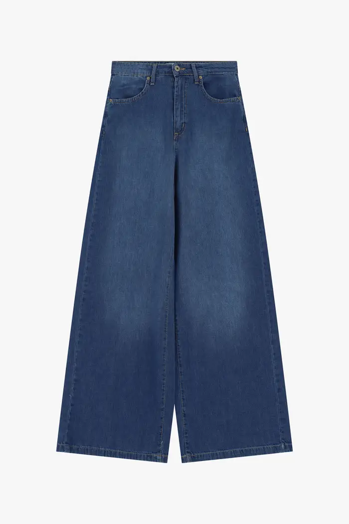 Dixie Jeans a gamba larga vita alta con tasche