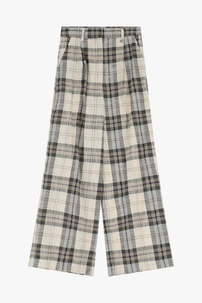 Dixie Pantaloni ampi a quadri