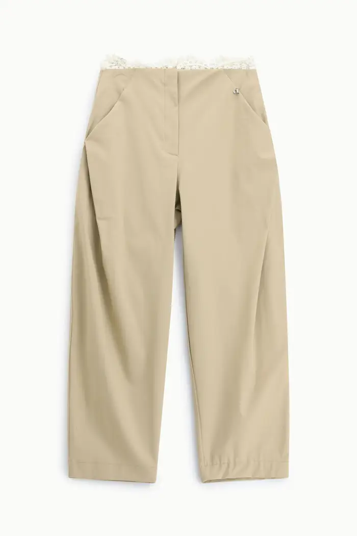 Dixie Pantaloni ampi a vita alta fit morbido