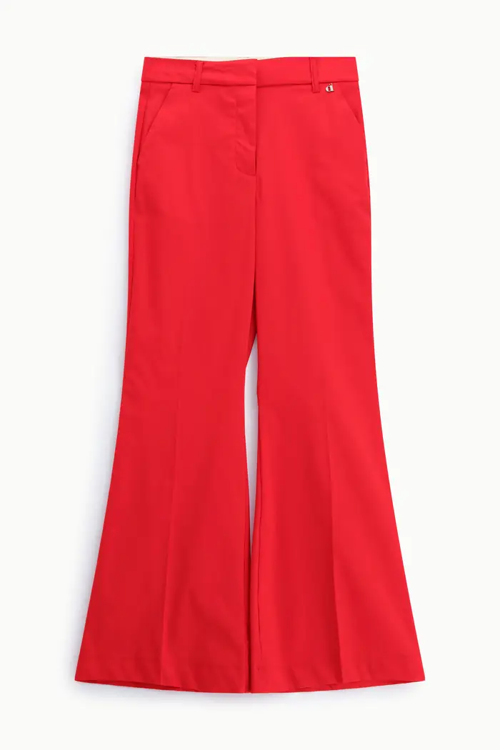 Dixie Pantaloni flare tasche laterali vita media