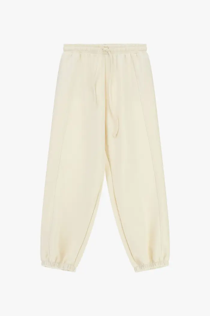 Pantaloni jogging fit con coulisse e fondo elastico