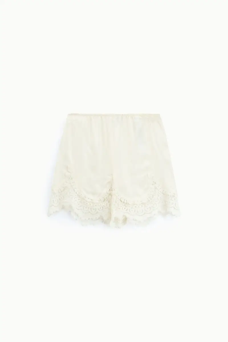 Dixie Shorts regular-fit con bordo in pizzo ricamato