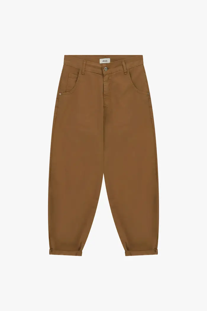 Dixie Trousers chino-fit con risvolto e tasche laterali