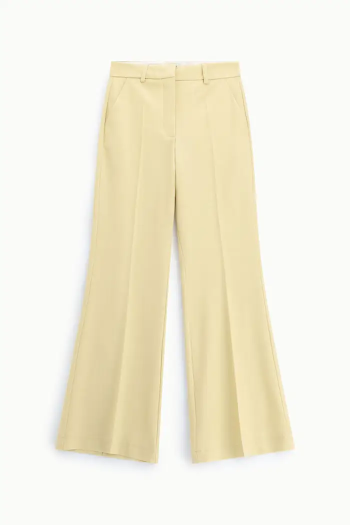 Dixie Trousers palazzo vita alta con piega frontale