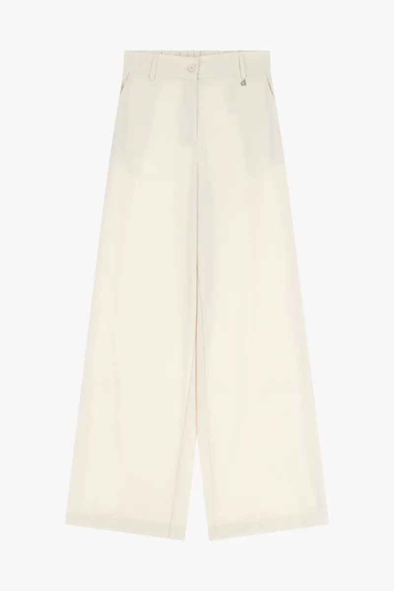 Dixie Trousers palazzo vita alta con tasche laterali