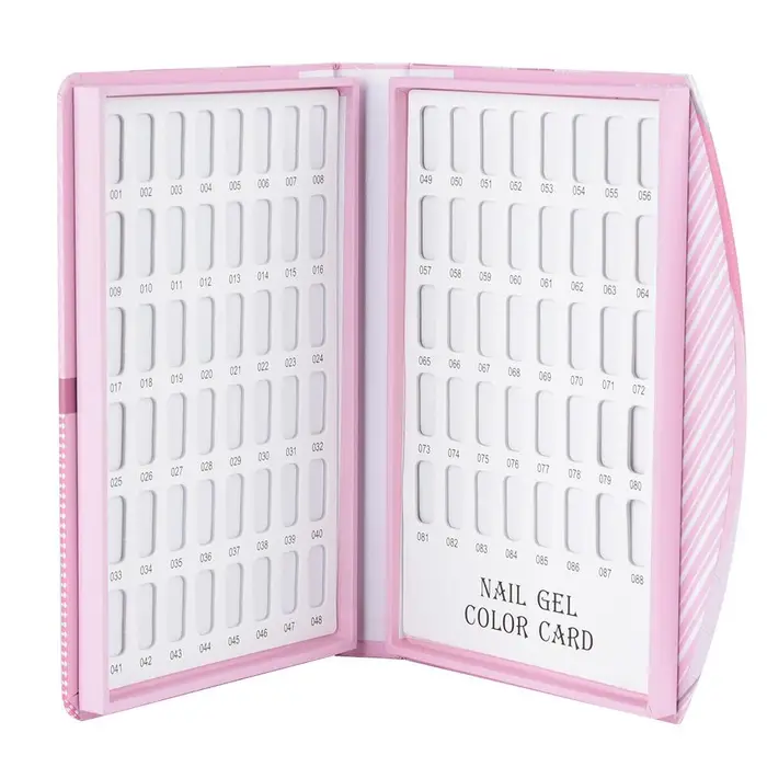 Cartoncino Espositore Colori Gel per Smalto Punte Gel Acrilico Accessorio per Salone Manicure 88 griglie
