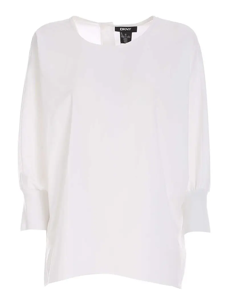 Dkny Blusa oversize in popeline bianco