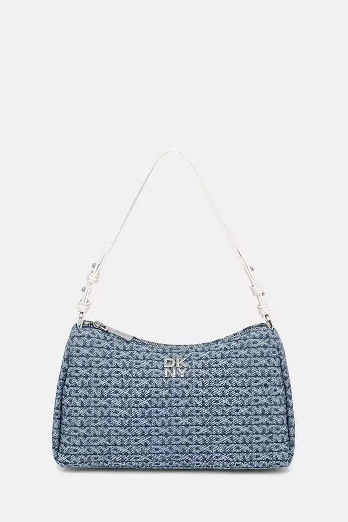 DKNY borsa hobo da donna in jeans REMY Blu