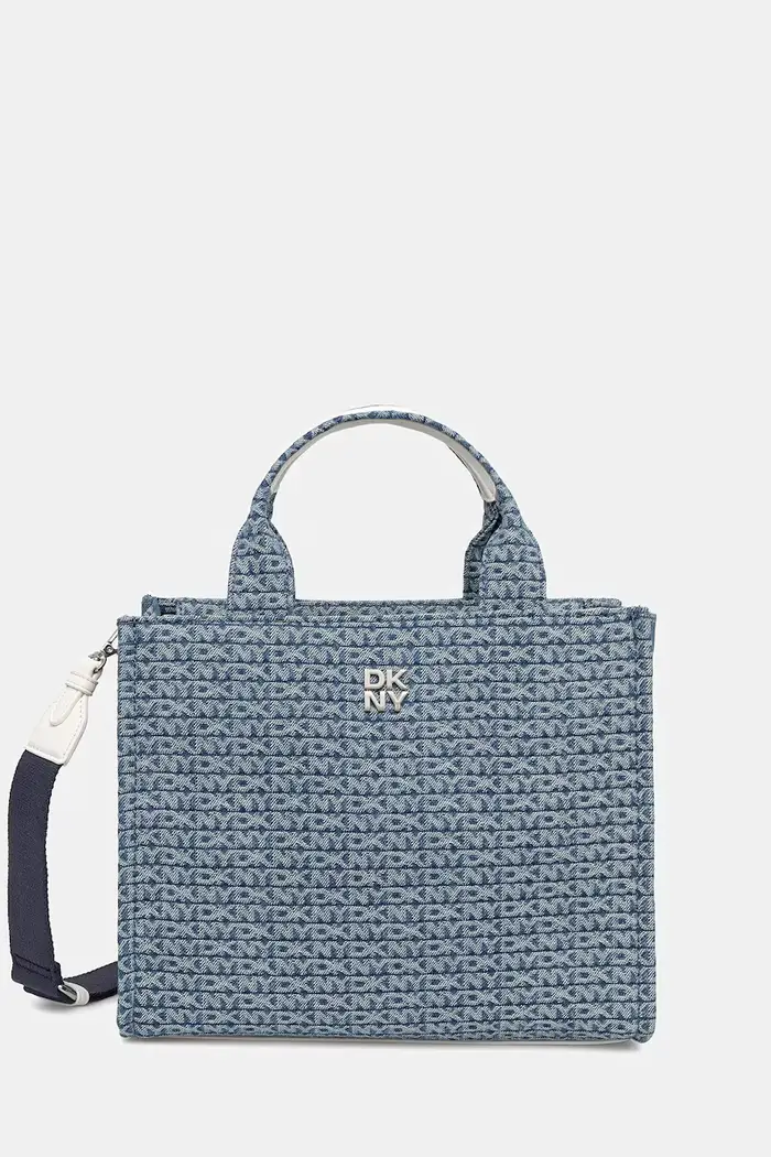 DKNY borsa shopper da donna in jeans Blu