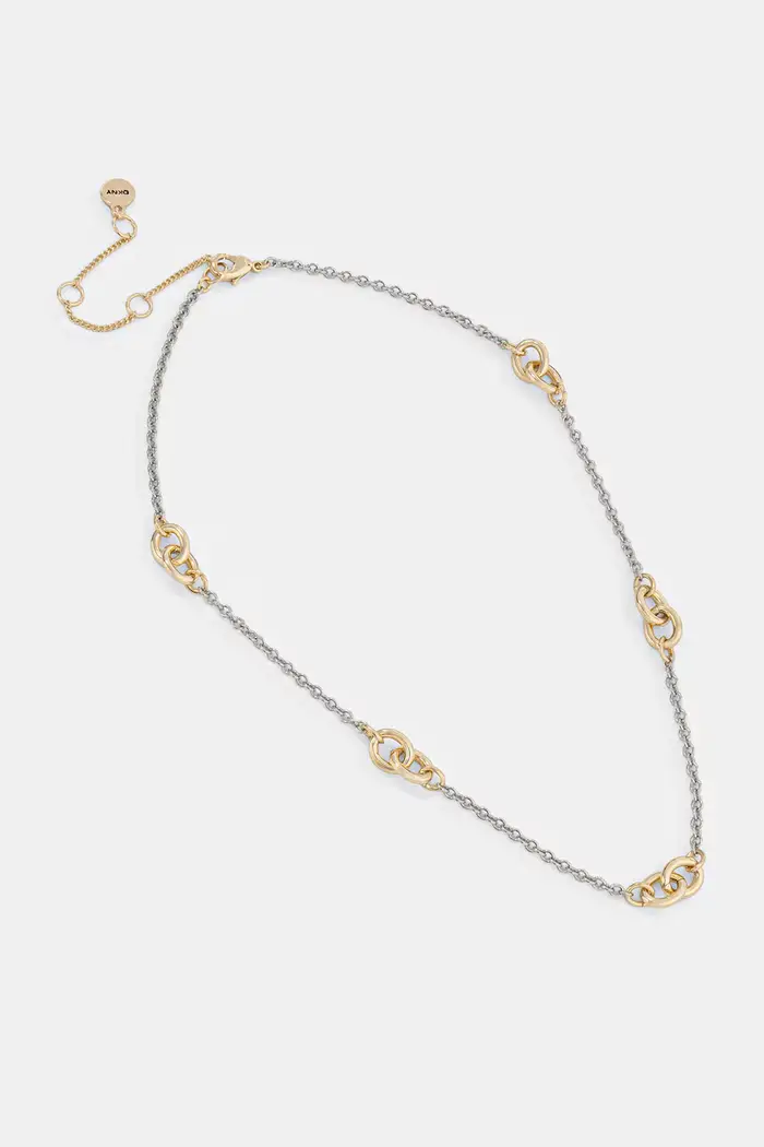 DKNY choker da donna in ottone ALANI Argento