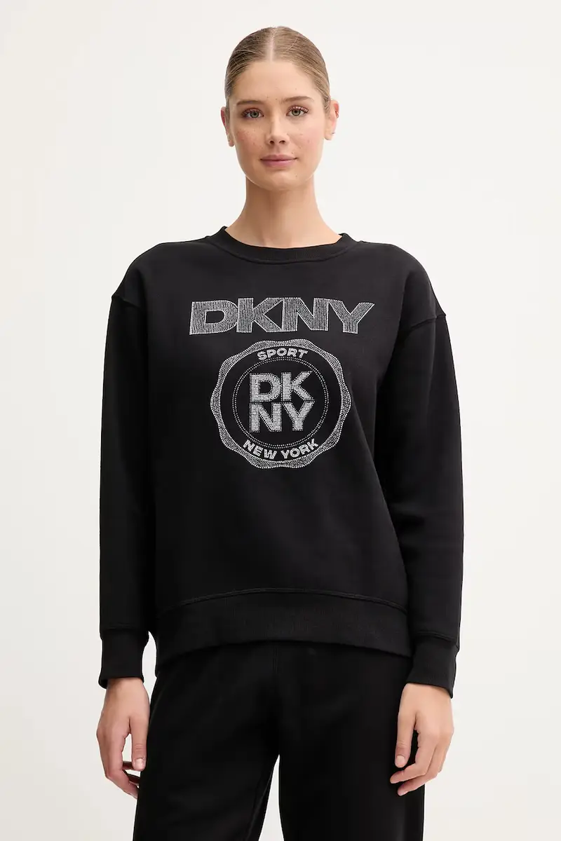 DKNY felpa donna colore nero DP5T1340