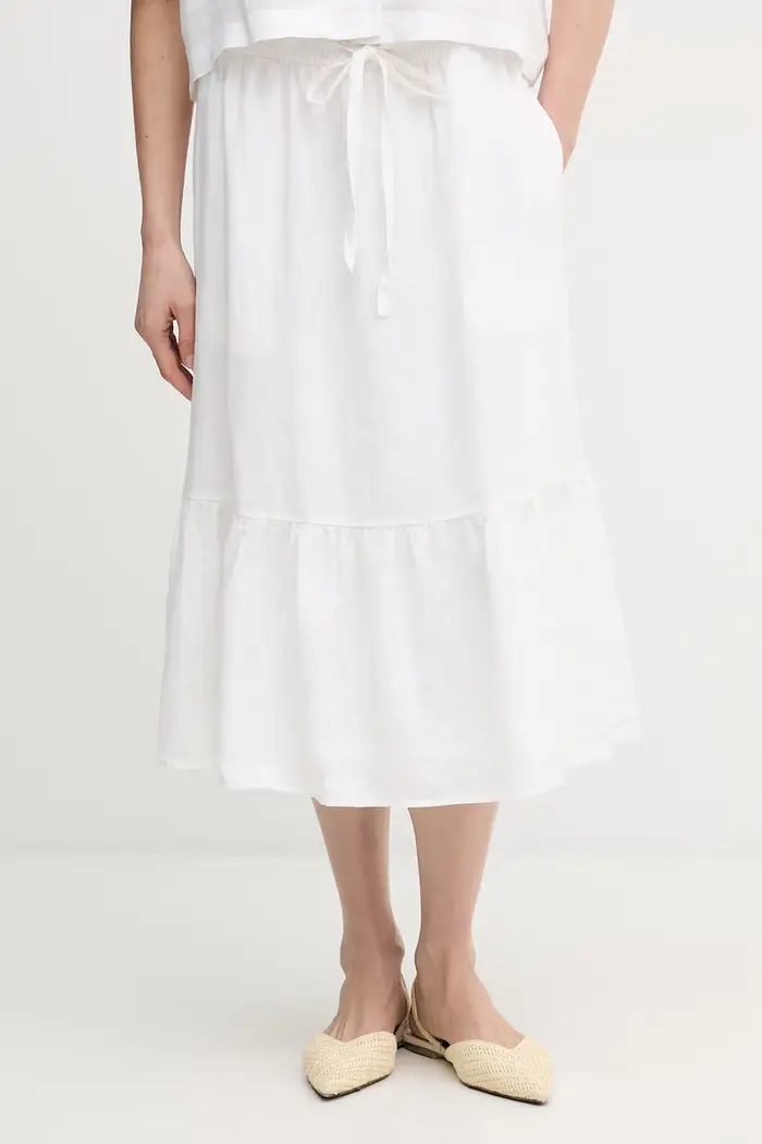 DKNY gonna di lino Bianco