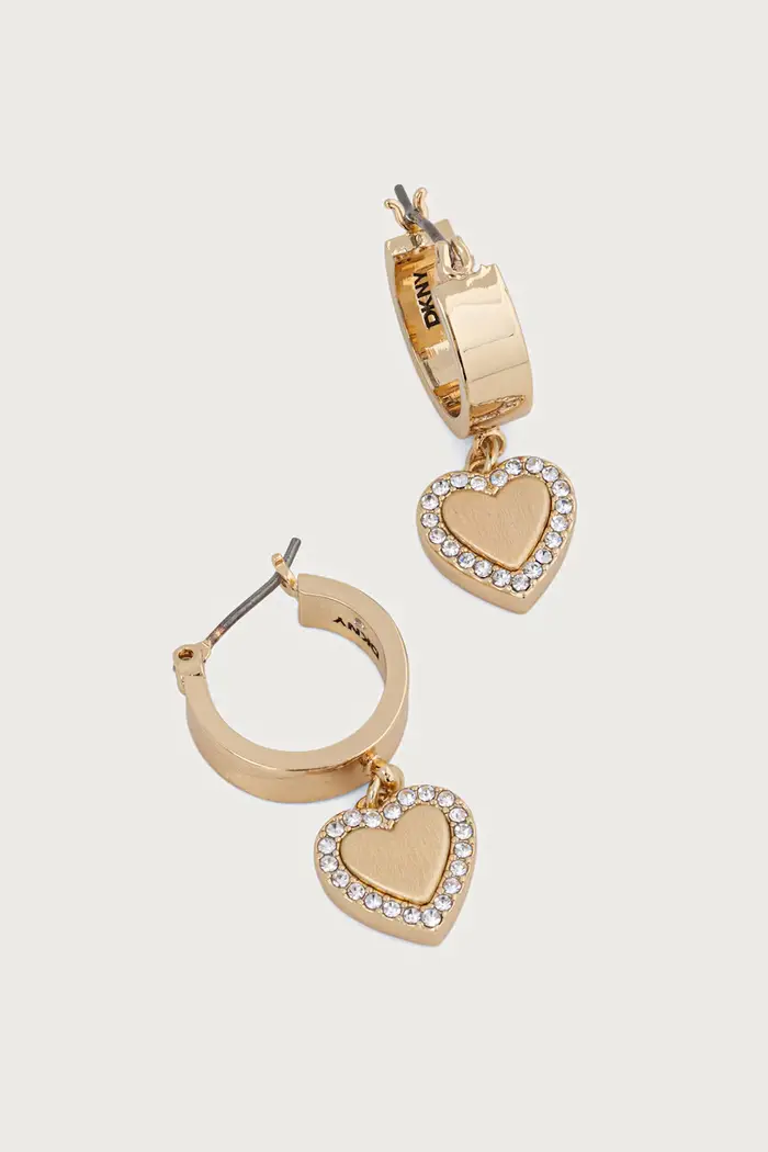 DKNY orecchini da donna in metallo con zirconia Oro