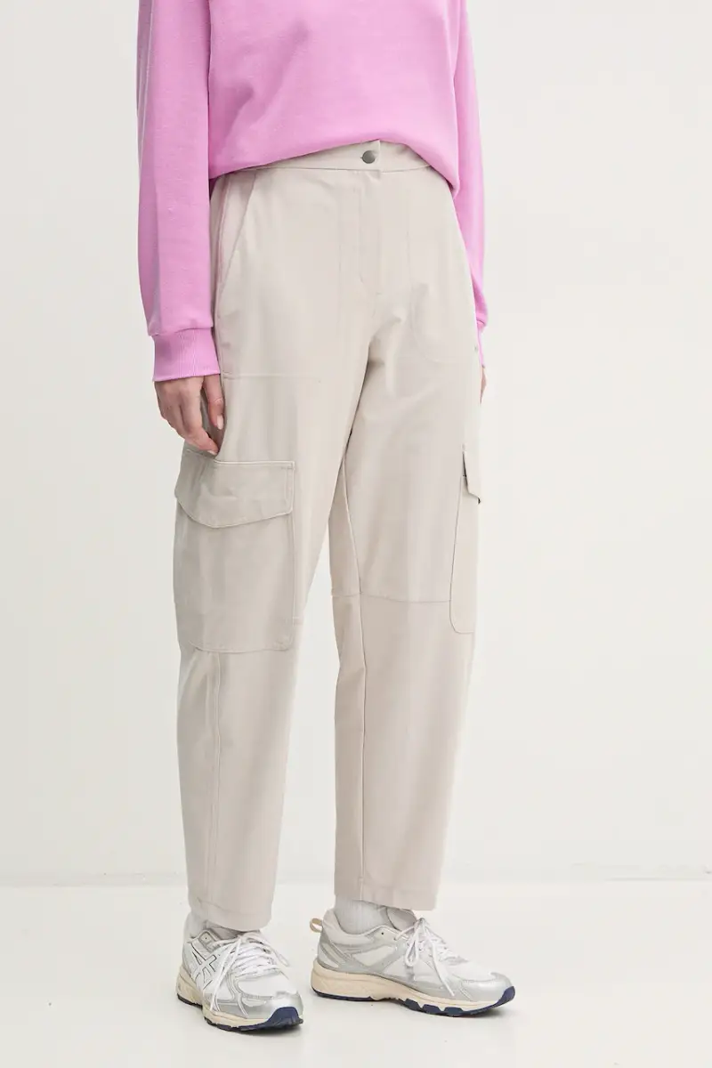 DKNY pantaloni donna colore beige DP5P3500