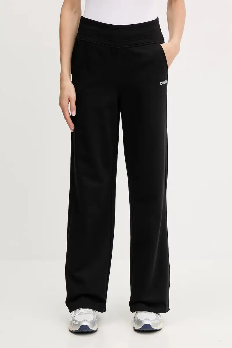 DKNY pantaloni tuta donna colore nero DP5P3601