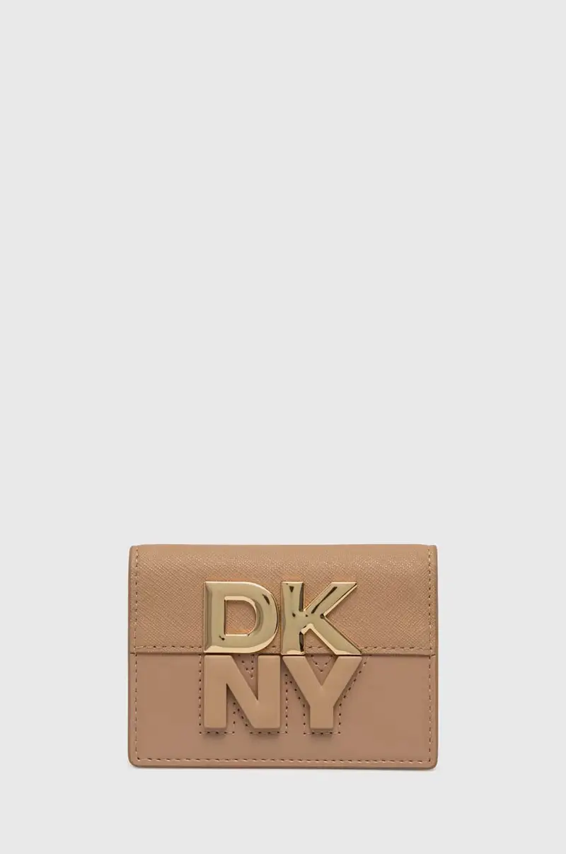 DKNY portacarte colore beige R42ZKE33