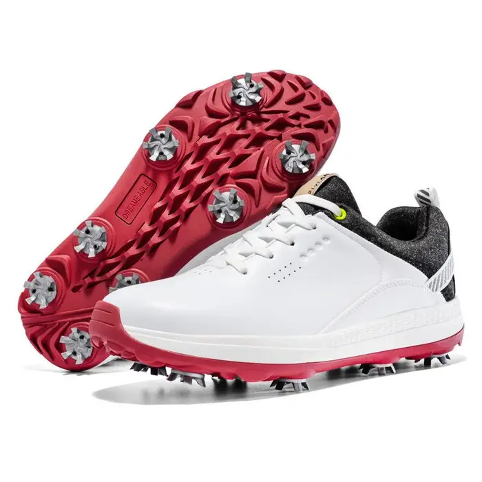 Lacci da Golf da Uomo Chiodati Impermeabili Sportivi Casual Traspiranti Scarpe da Golf 47