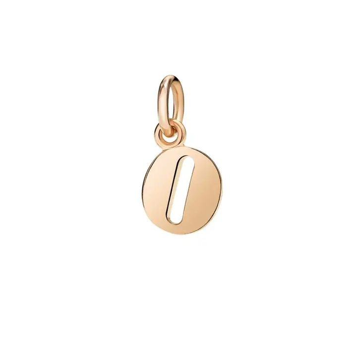 DODO Ciondolo Lettera O Oro Rosa - Charm