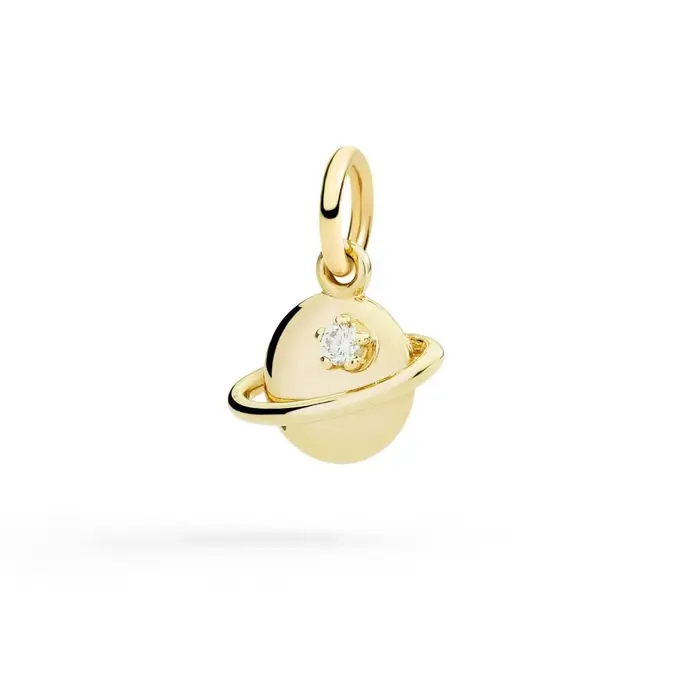 DODO Ciondolo Pianeta In Oro Giallo & Diamante Bianco
