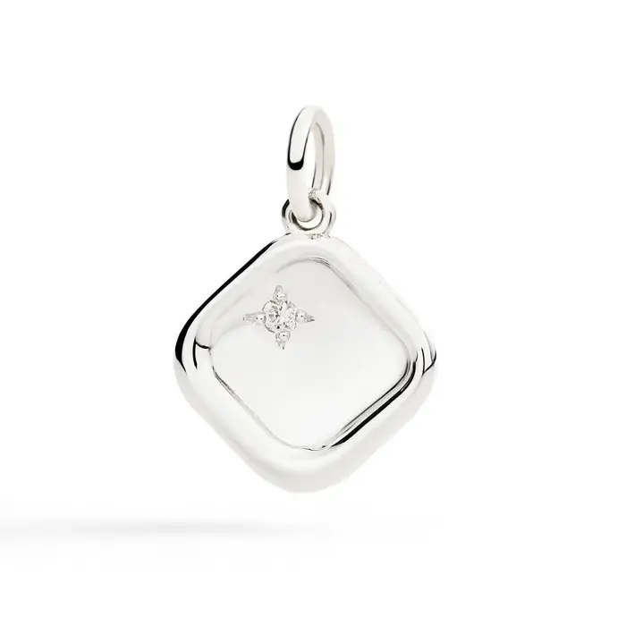 DODO Ciondolo Sigillo Argento & Diamante Bianco