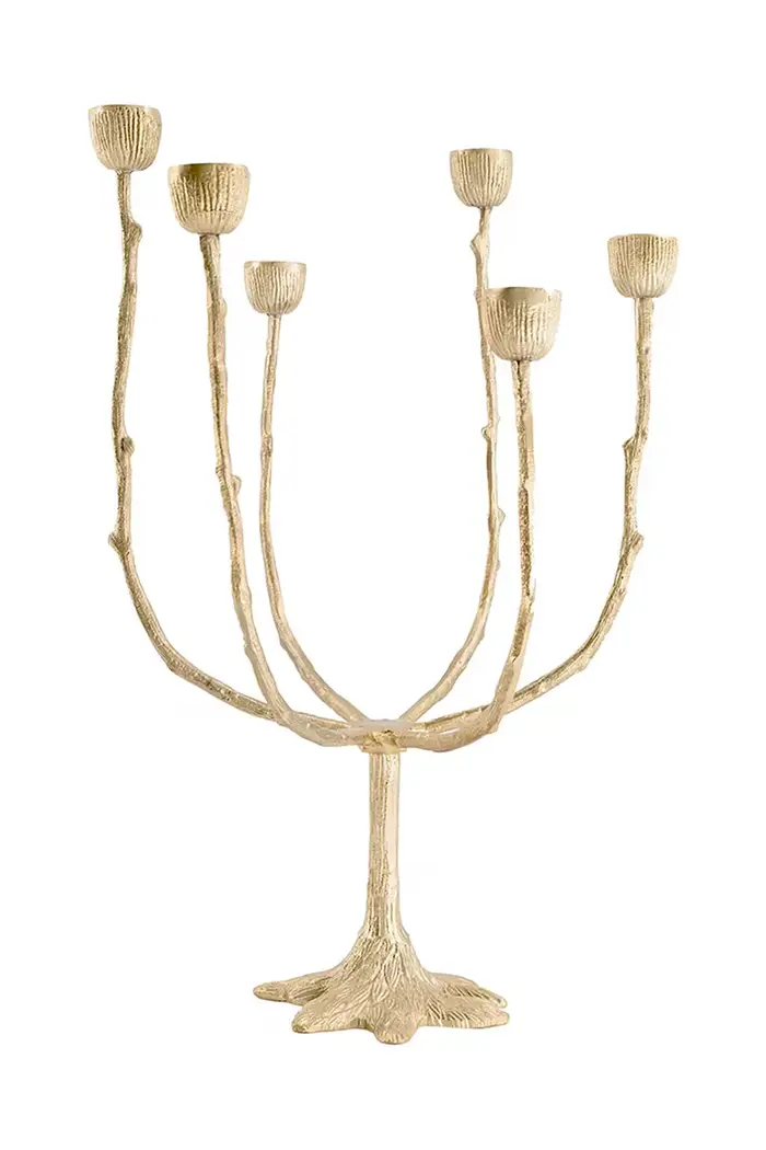 candeliere decorativo Misty 25 x 25 x 37 cm Giallo