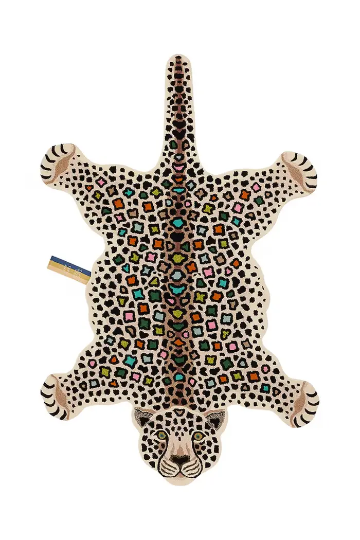 tappeto decorativo in lana 250 x 160 x 2 cm Multicolore