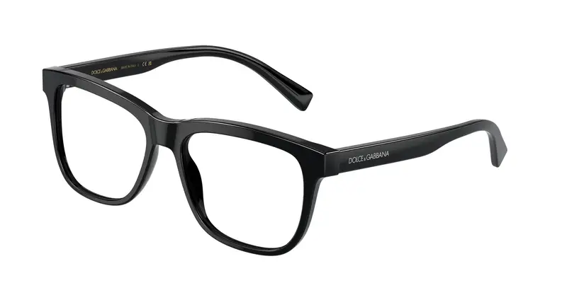 Dolce & Gabbana Bambino DX3356 501 Montature da vista Acetato Nero Trasparente Squadrata Normale