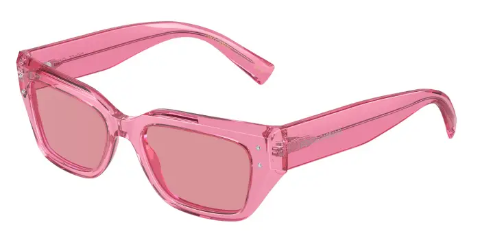 Dolce & Gabbana Donna DG4462 314830 Occhiali da sole Acetato Rosa Rosa Cat Eye Normale Specchiato
