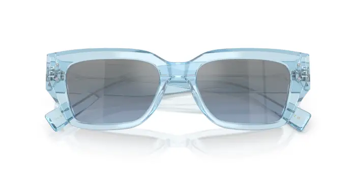 Dolce & Gabbana Donna DG4462 33227C Occhiali da sole Acetato Blu Cat Eye Normale Sfumato