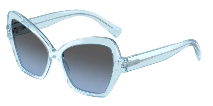 Dolce & Gabbana Donna DG4463 33227C Occhiali da sole Acetato Blu Farfalla Normale Sfumato