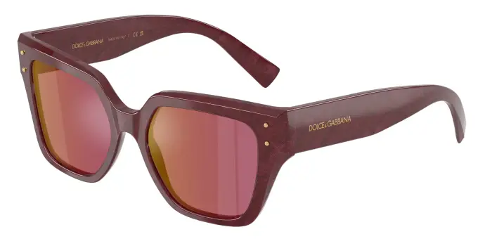 Dolce & Gabbana Donna DG4471 3442D0 Occhiali da sole Acetato Multi-colore Viola Squadrata Specchiate