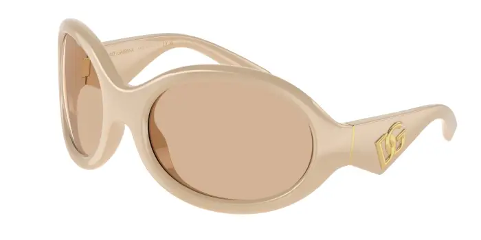 Dolce & Gabbana Donna DG6201 329273 Occhiali da sole Iniettato Rosa Marrone Rotonda Normale