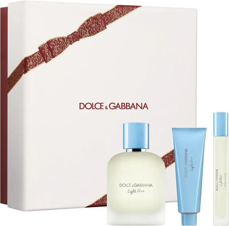 Dolce & Gabbana Dolce&Gabbana Light Blue Pour Homme EDT Trio Gift Set confezione regalo per uomo