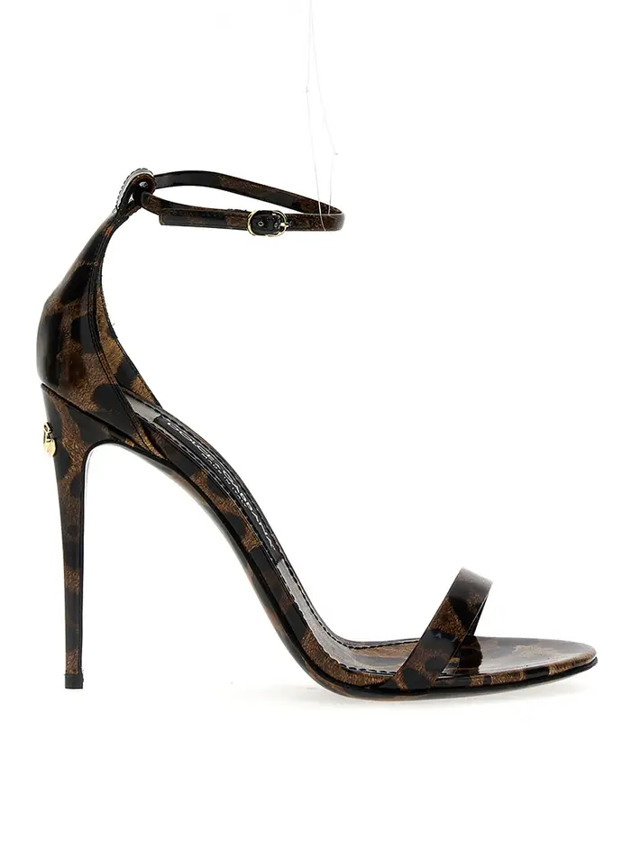 Dolce & Gabbana sandali leopardati Marrone