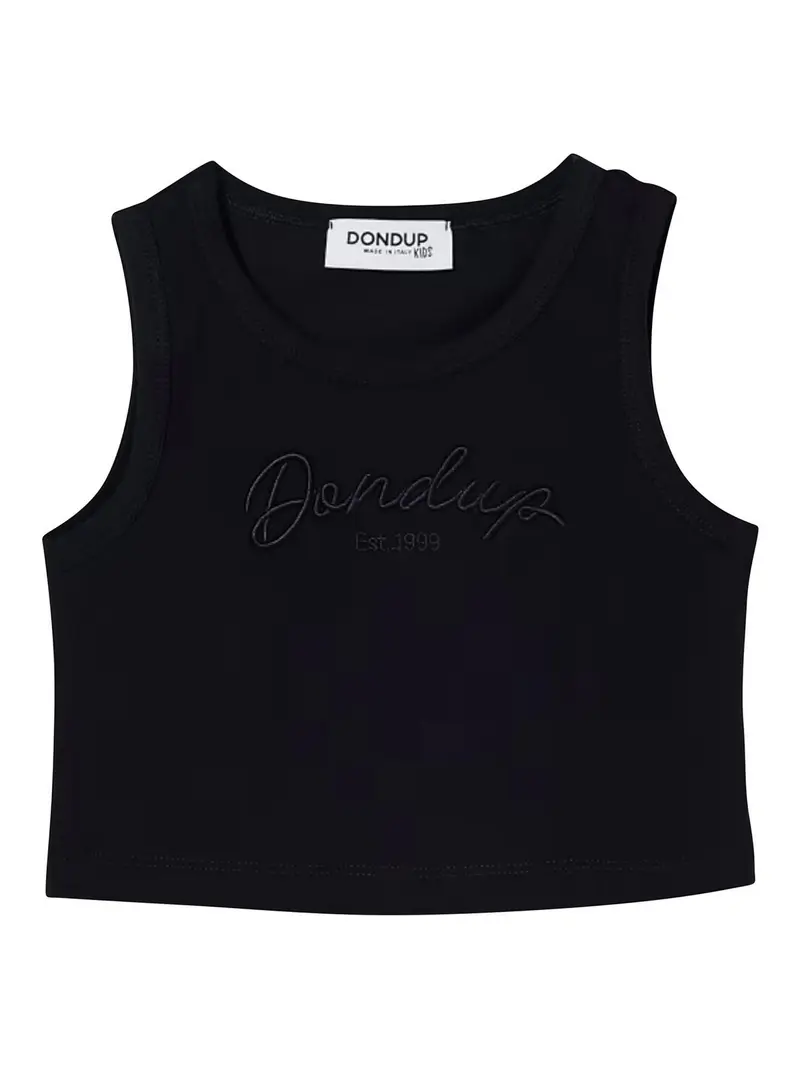 Dondup Canotta Con Logo Blu