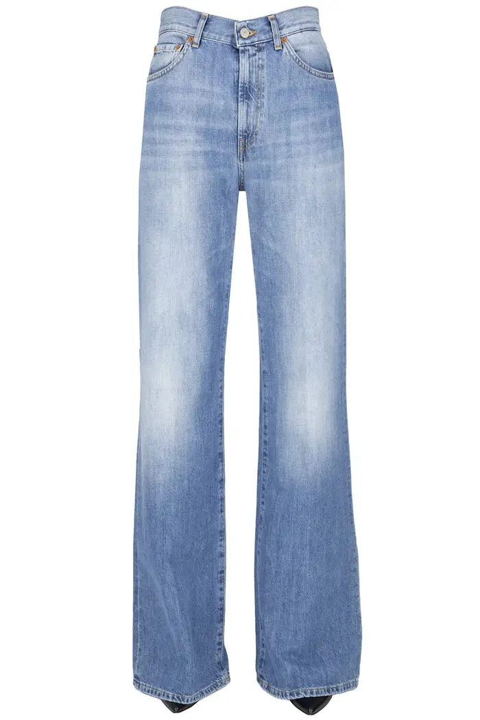 Dondup Jeans Amber gamba ampia Denim Chiaro