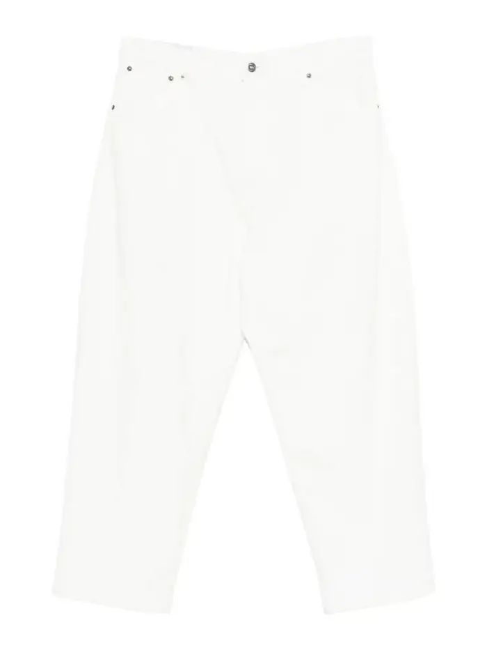 Dondup Jeans larghi a 5 tasche Bianco
