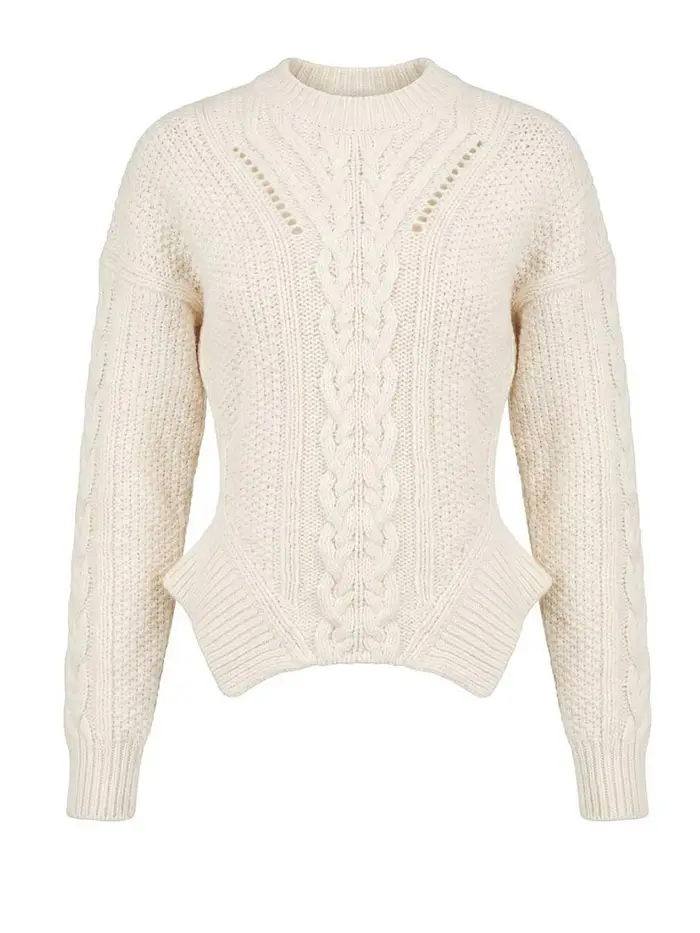 Dondup Maglione girocollo slim Bianco
