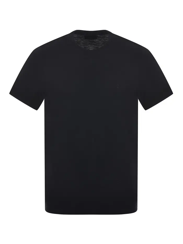 Dondup T-shirt in cotone fiammato Nero