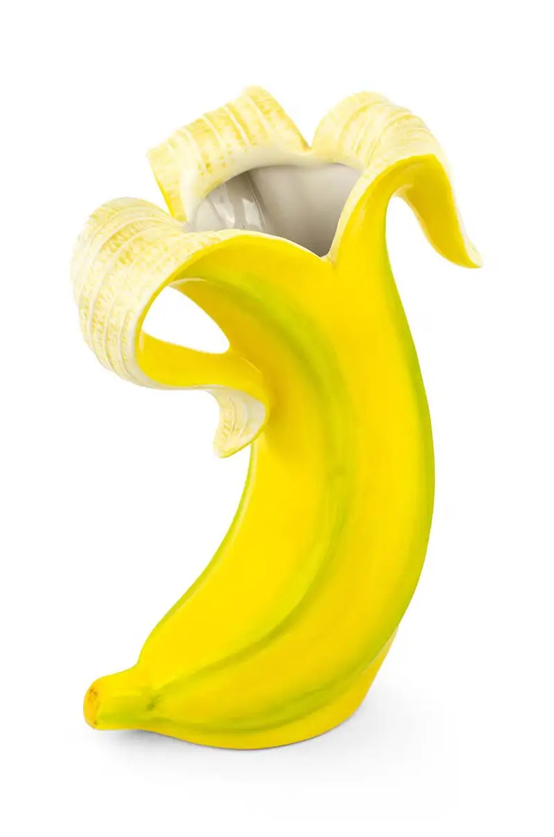 Donkey vaso decorativo Banana Romance Giallo