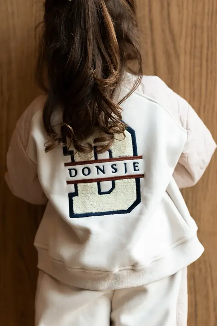 Donsje giacca bomber per bambini con cotone Beige