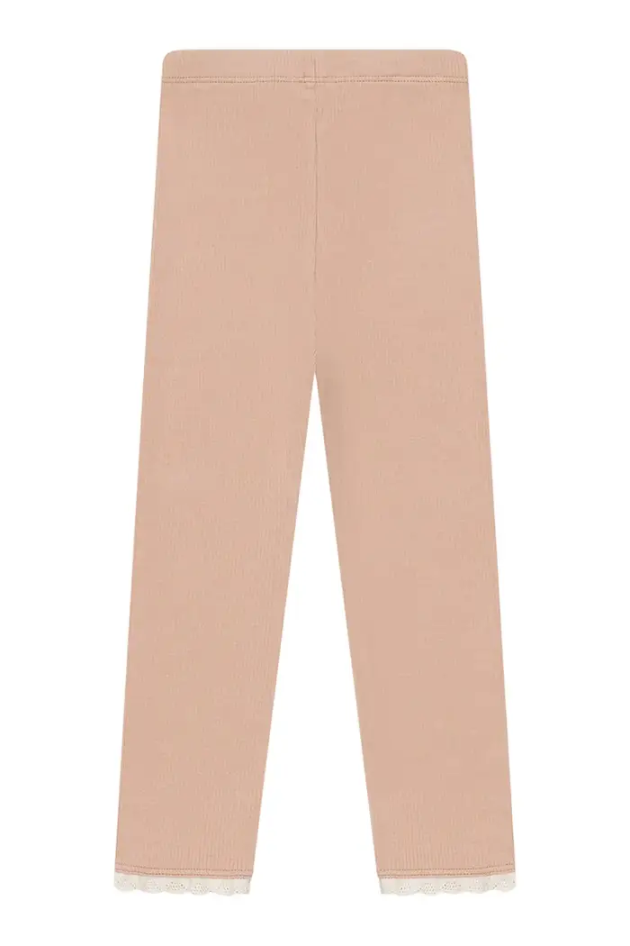 Donsje leggings per bambini in cotone con elastan Affy Leggings Beige