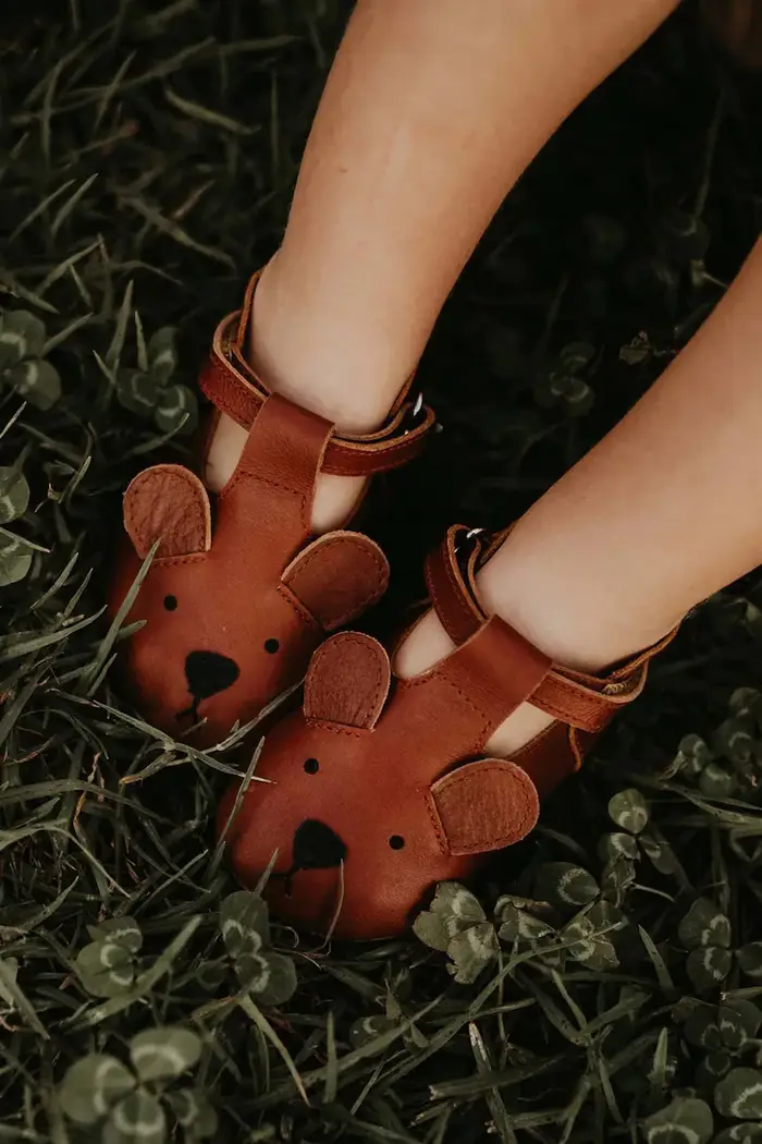 Donsje scarpe in pelle neonato/a Spark Classic Shoes Bear Marrone