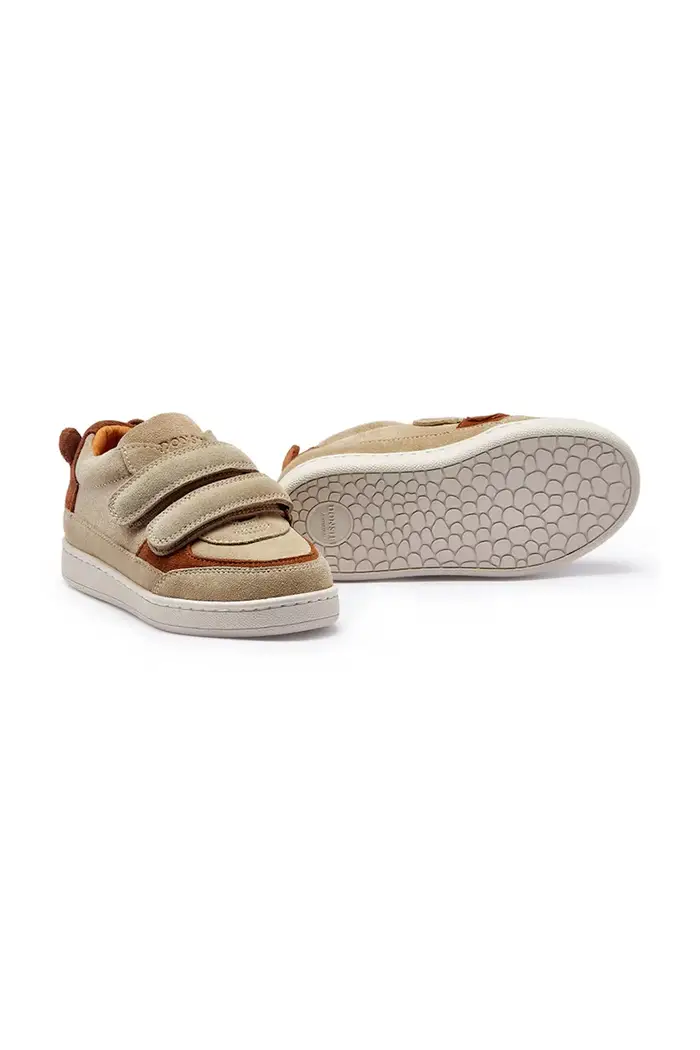 Donsje sneakers in camoscio per bambini Rinou Sneakers Bear Beige