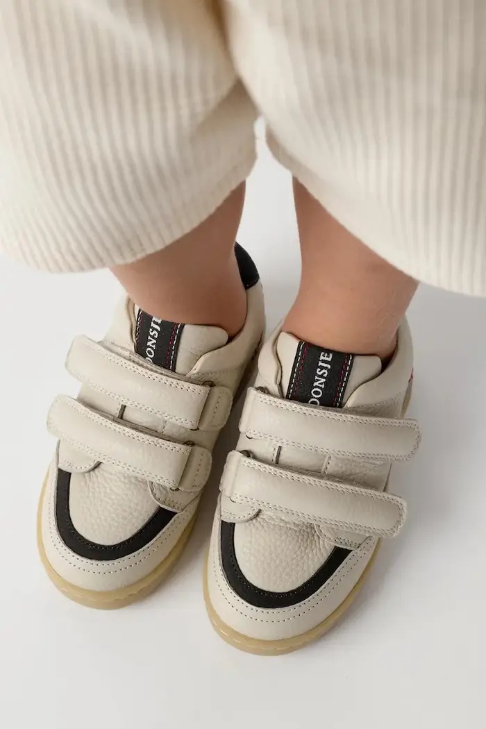 Donsje sneakers per bambini in pelle Beige