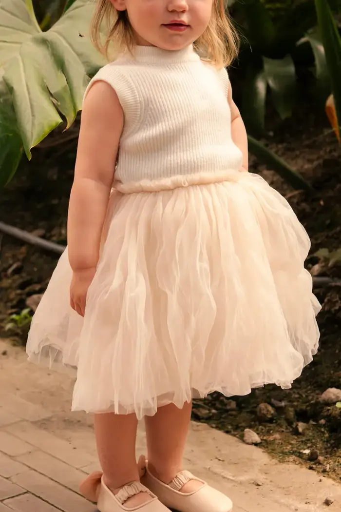 Donsje vestito neonato Xewa Dress Bianco