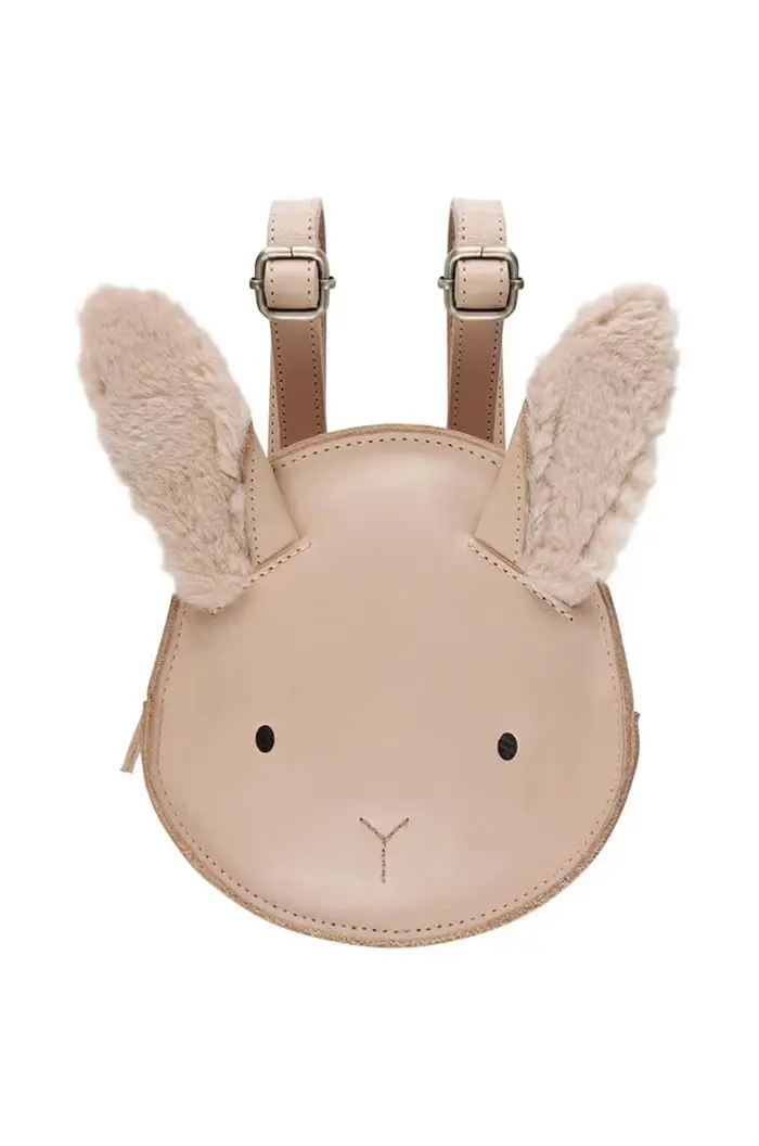 Donsje zaino in pelle bambino/a Kapi Exclusive Backpack Fluffy Bunny Arancione