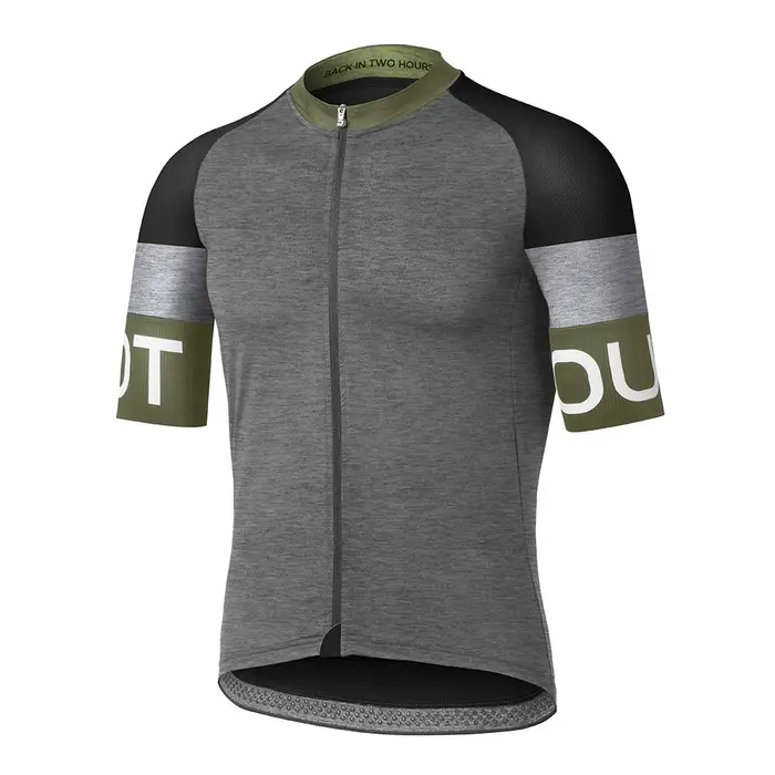 DOTOUT Maglia Ciclismo Spin Melange Dark Grey-Green Uomo Grigio