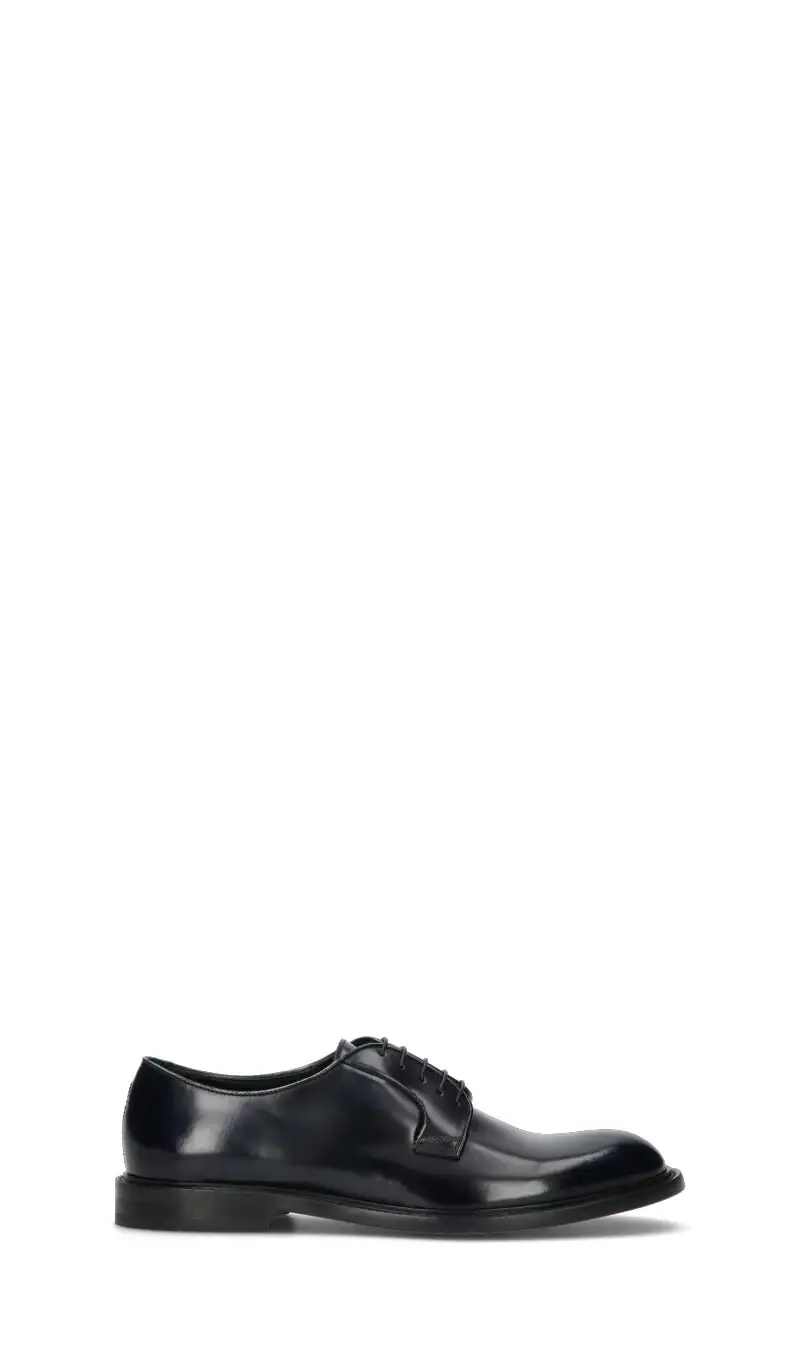 DOUCAL'S Stringata uomo nera in pelle Vario